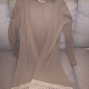 Umgee long tan cardigan
